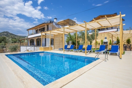 Kaş’ta Doğa Manzaralı Lüks Villa - V1071